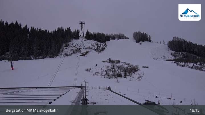 Archiv Foto Webcam Kaprun: Blick von der Bergstation Maiskogelbahn