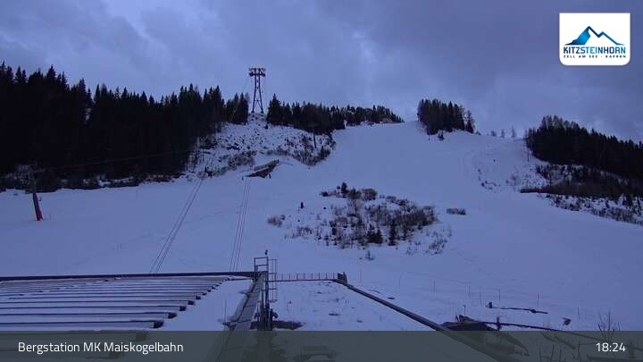 Archiv Foto Webcam Kaprun: Blick von der Bergstation Maiskogelbahn