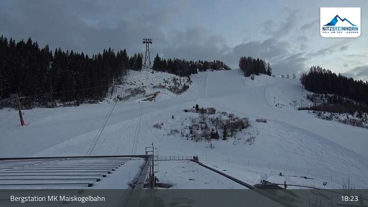 Archiv Foto Webcam Kaprun: Blick von der Bergstation Maiskogelbahn