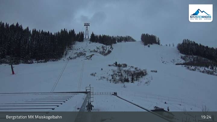 Archiv Foto Webcam Kaprun: Blick von der Bergstation Maiskogelbahn