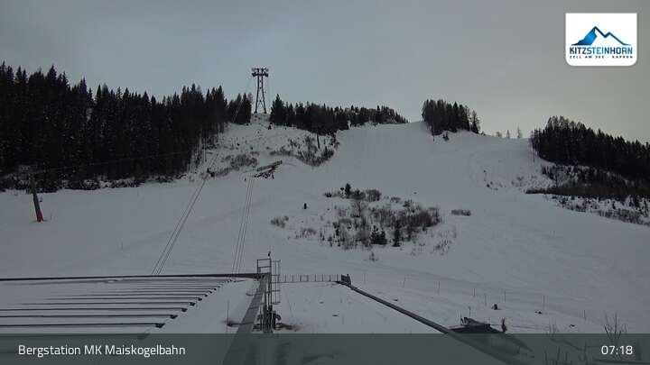 Archiv Foto Webcam Kaprun: Blick von der Bergstation Maiskogelbahn