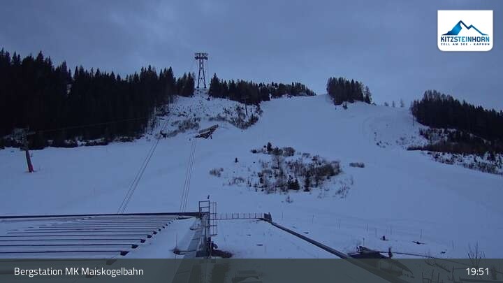 Archiv Foto Webcam Kaprun: Blick von der Bergstation Maiskogelbahn