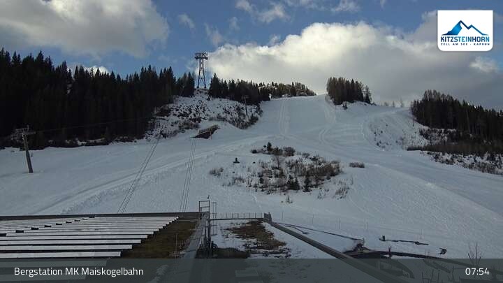Archiv Foto Webcam Kaprun: Blick von der Bergstation Maiskogelbahn