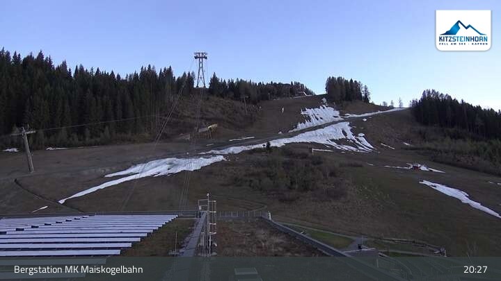 Archiv Foto Webcam Kaprun: Blick von der Bergstation Maiskogelbahn