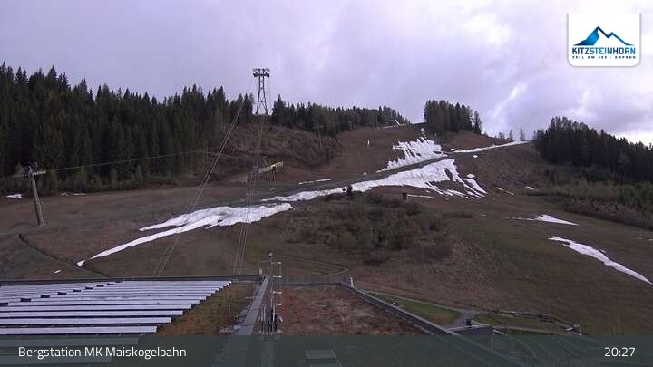 Archiv Foto Webcam Kaprun: Blick von der Bergstation Maiskogelbahn