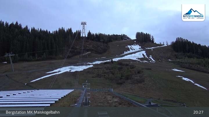 Archived image Webcam Kaprun: View Top Station Maiskogelbahn