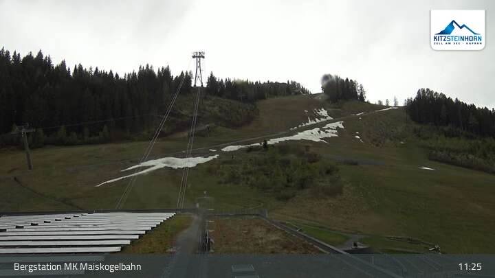 Archiv Foto Webcam Kaprun: Blick von der Bergstation Maiskogelbahn