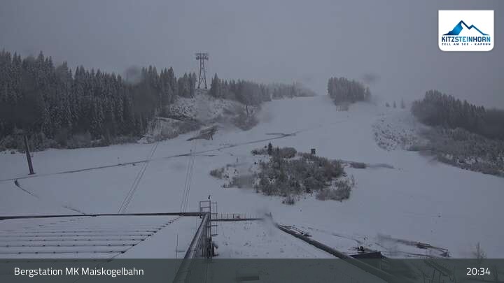 Archived image Webcam Kaprun: View Top Station Maiskogelbahn