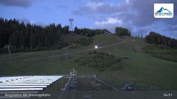 Archiv Foto Webcam Kaprun: Blick von der Bergstation Maiskogelbahn