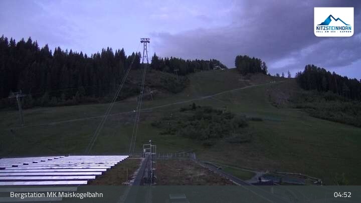Archiv Foto Webcam Kaprun: Blick von der Bergstation Maiskogelbahn