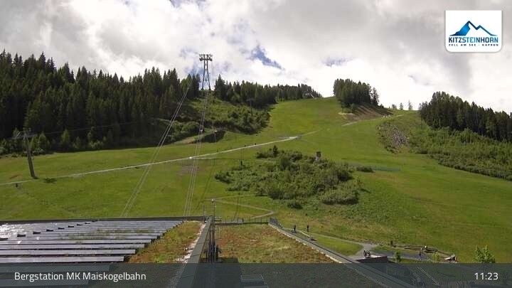 Archiv Foto Webcam Kaprun: Blick von der Bergstation Maiskogelbahn