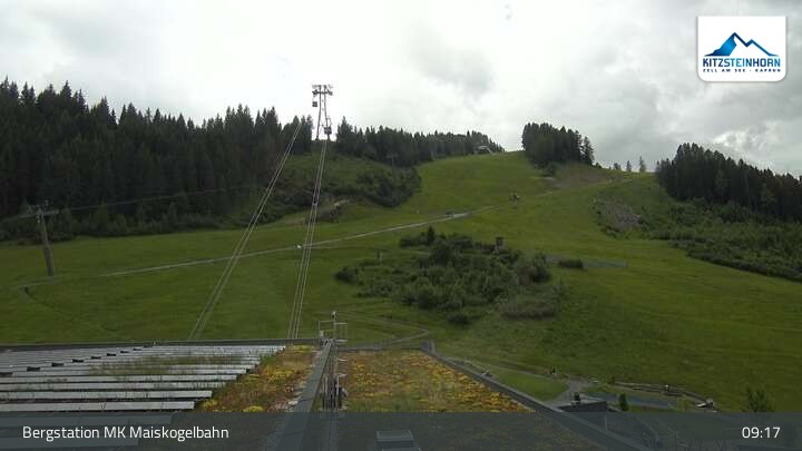 Archiv Foto Webcam Kaprun: Blick von der Bergstation Maiskogelbahn