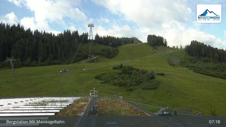 Archiv Foto Webcam Kaprun: Blick von der Bergstation Maiskogelbahn