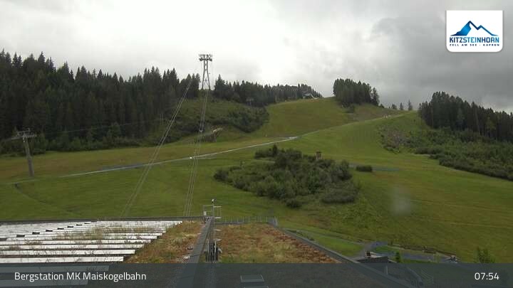 Archiv Foto Webcam Kaprun: Blick von der Bergstation Maiskogelbahn