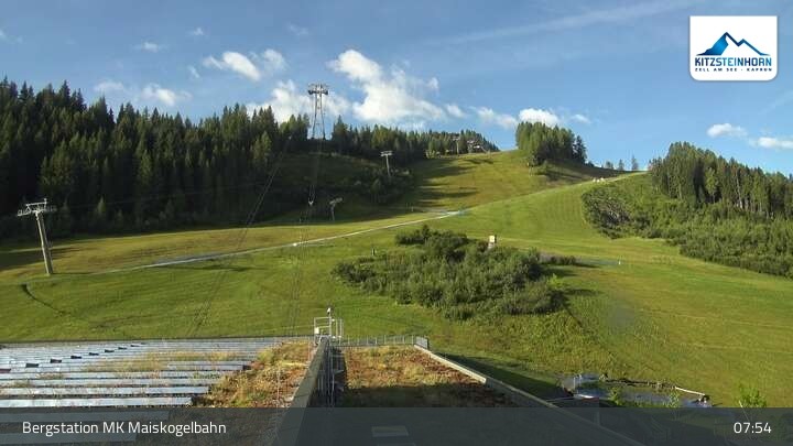 Archiv Foto Webcam Kaprun: Blick von der Bergstation Maiskogelbahn
