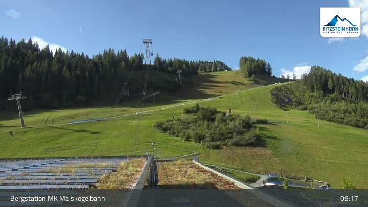 Archiv Foto Webcam Kaprun: Blick von der Bergstation Maiskogelbahn