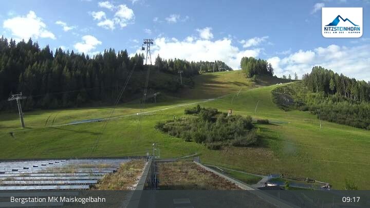 Archiv Foto Webcam Kaprun: Blick von der Bergstation Maiskogelbahn