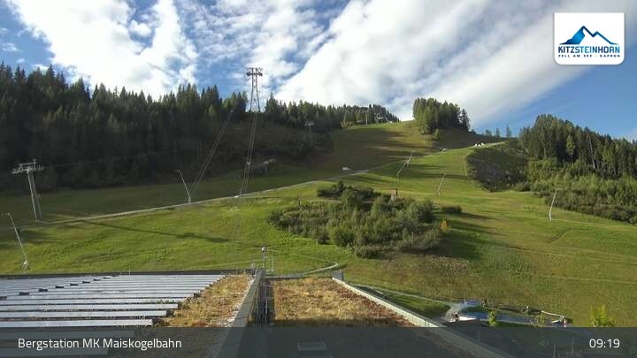 Archiv Foto Webcam Kaprun: Blick von der Bergstation Maiskogelbahn