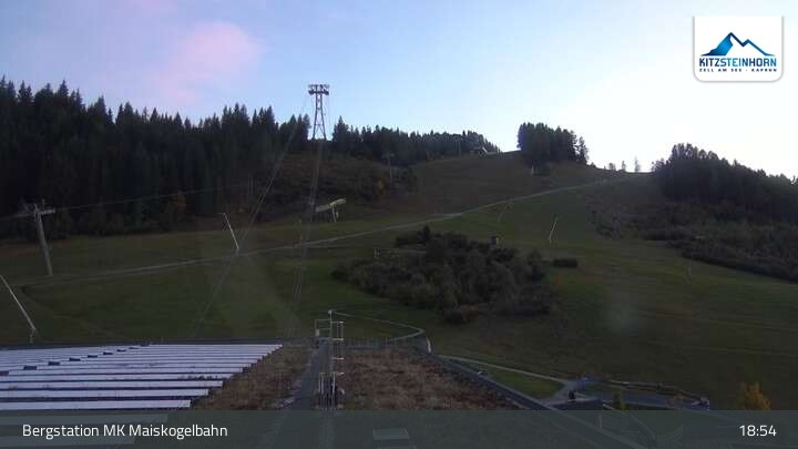 Archiv Foto Webcam Kaprun: Blick von der Bergstation Maiskogelbahn