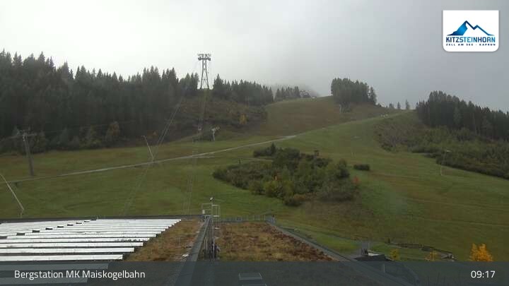 Archiv Foto Webcam Kaprun: Blick von der Bergstation Maiskogelbahn
