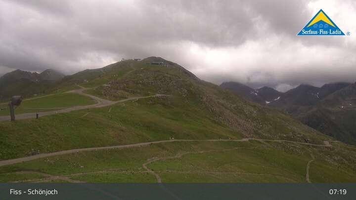 Archiv Foto Webcam Fiss: Schönjochbahn