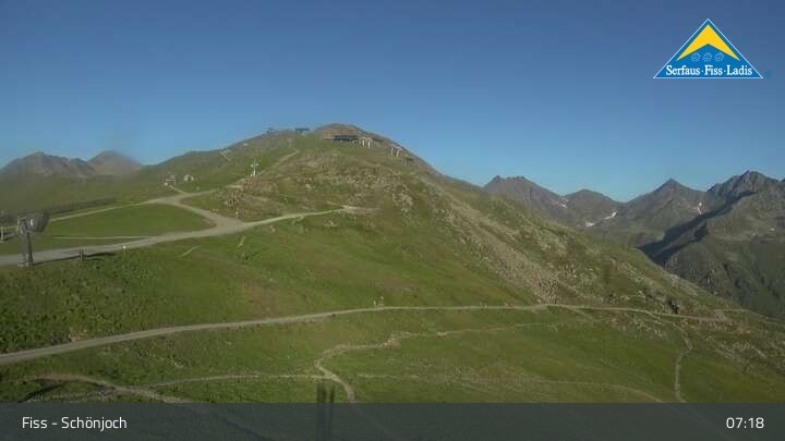 Archiv Foto Webcam Fiss: Schönjochbahn