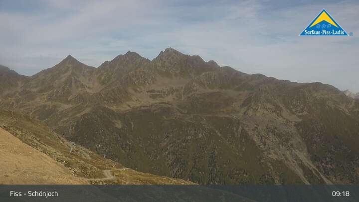 Archiv Foto Webcam Fiss: Schönjochbahn