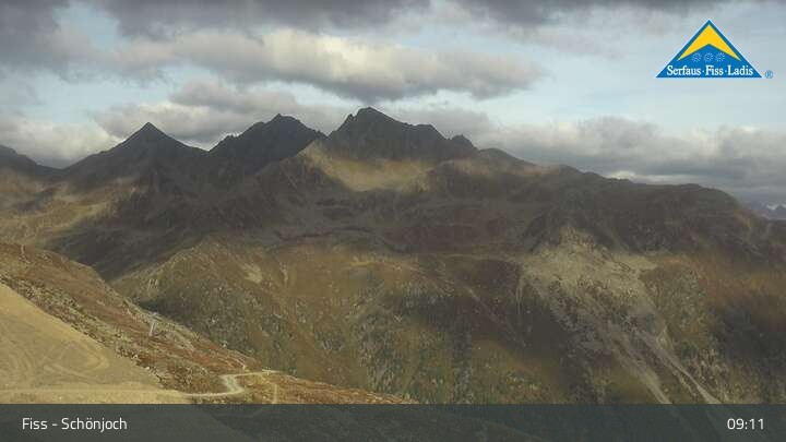 Archiv Foto Webcam Fiss: Schönjochbahn