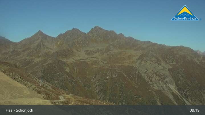 Archiv Foto Webcam Fiss: Schönjochbahn