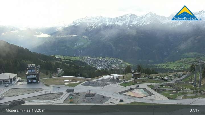 Archiv Foto Webcam Fiss: Sommer Funpark auf der Möseralm