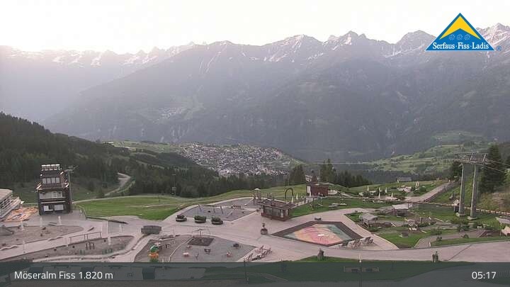 Archiv Foto Webcam Fiss: Sommer Funpark auf der Möseralm