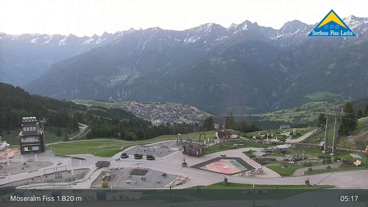 Archiv Foto Webcam Fiss: Sommer Funpark auf der Möseralm