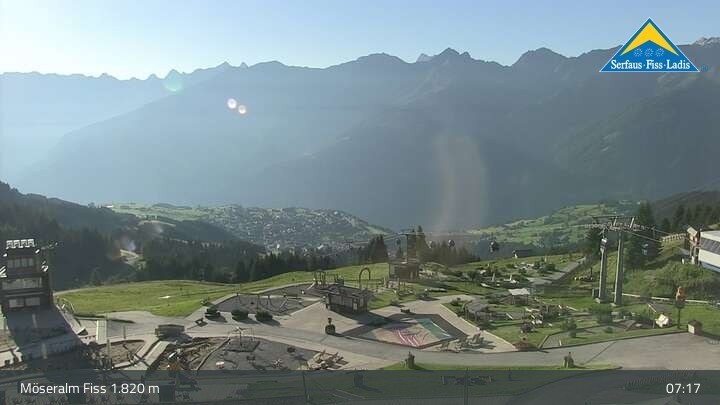 Archiv Foto Webcam Fiss: Sommer Funpark auf der Möseralm