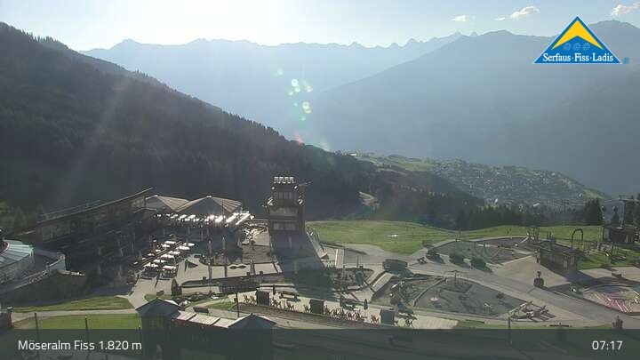 Archived image Webcam Mountain restaurant Möseralm and Funpark