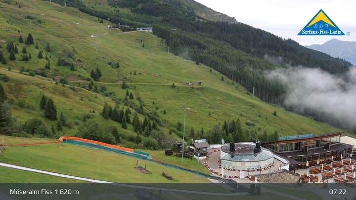 Archiv Foto Webcam Fiss: Sommer Funpark auf der Möseralm