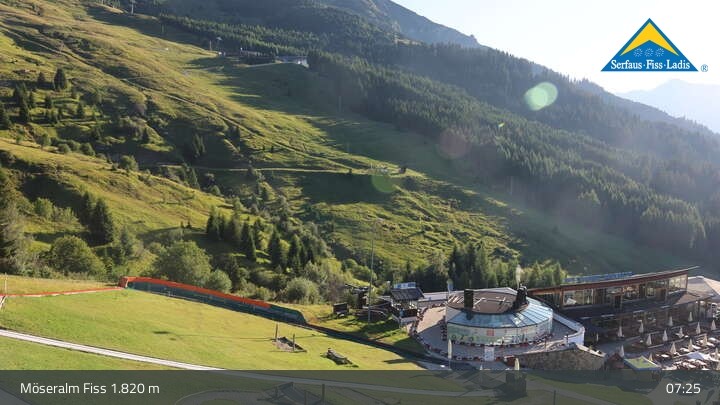 Archiv Foto Webcam Fiss: Sommer Funpark auf der Möseralm