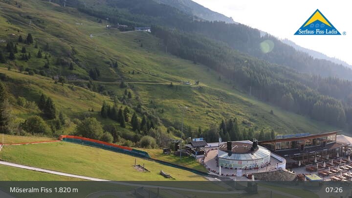Archiv Foto Webcam Fiss: Sommer Funpark auf der Möseralm