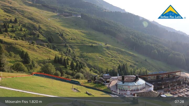 Archiv Foto Webcam Fiss: Sommer Funpark auf der Möseralm