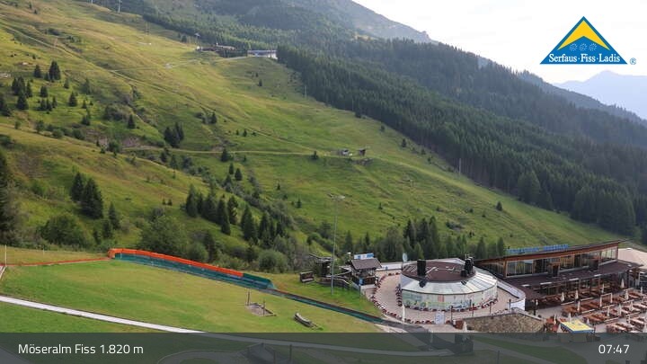 Archived image Webcam Mountain restaurant Möseralm and Funpark