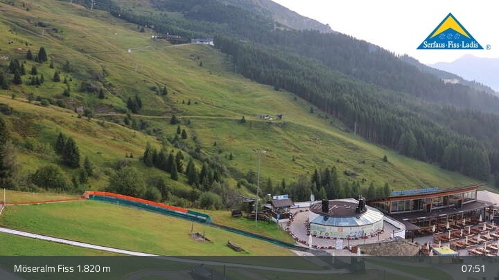 Archiv Foto Webcam Fiss: Sommer Funpark auf der Möseralm