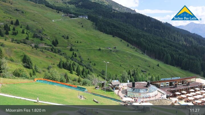 Archived image Webcam Mountain restaurant Möseralm and Funpark