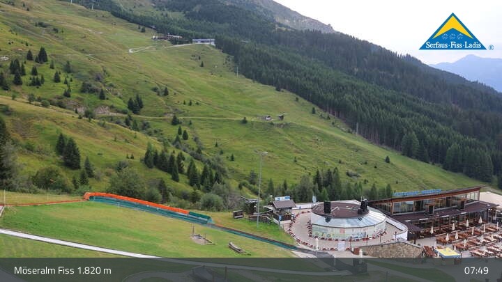 Archiv Foto Webcam Fiss: Sommer Funpark auf der Möseralm