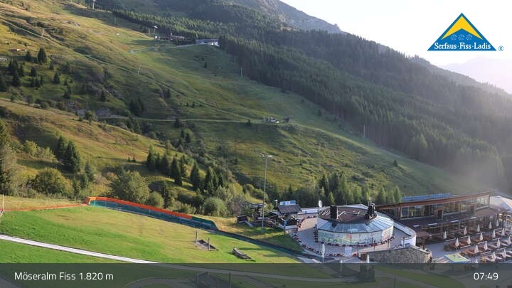 Archiv Foto Webcam Fiss: Sommer Funpark auf der Möseralm