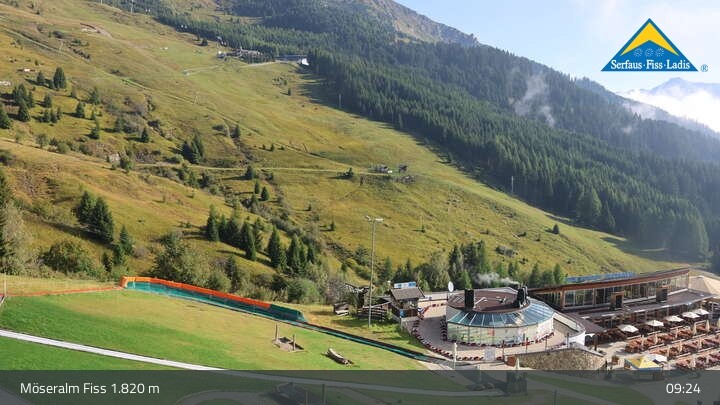 Archiv Foto Webcam Fiss: Sommer Funpark auf der Möseralm