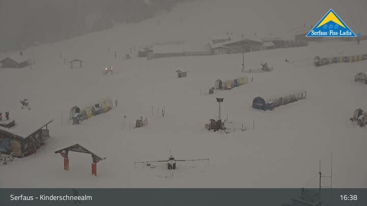 Archiv Foto Webcam Serfaus: Kinderschneealm