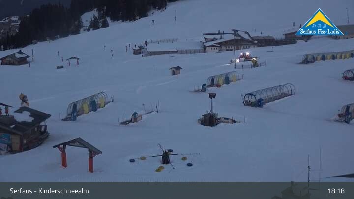 Archiv Foto Webcam Serfaus: Kinderschneealm