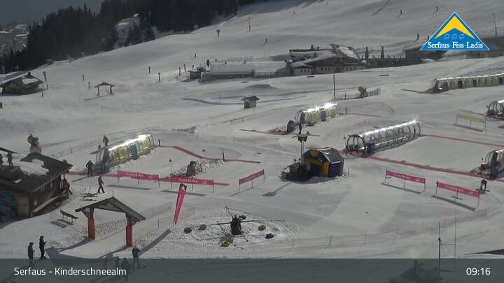 Archiv Foto Webcam Serfaus: Kinderschneealm