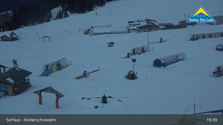 Archiv Foto Webcam Serfaus: Kinderschneealm
