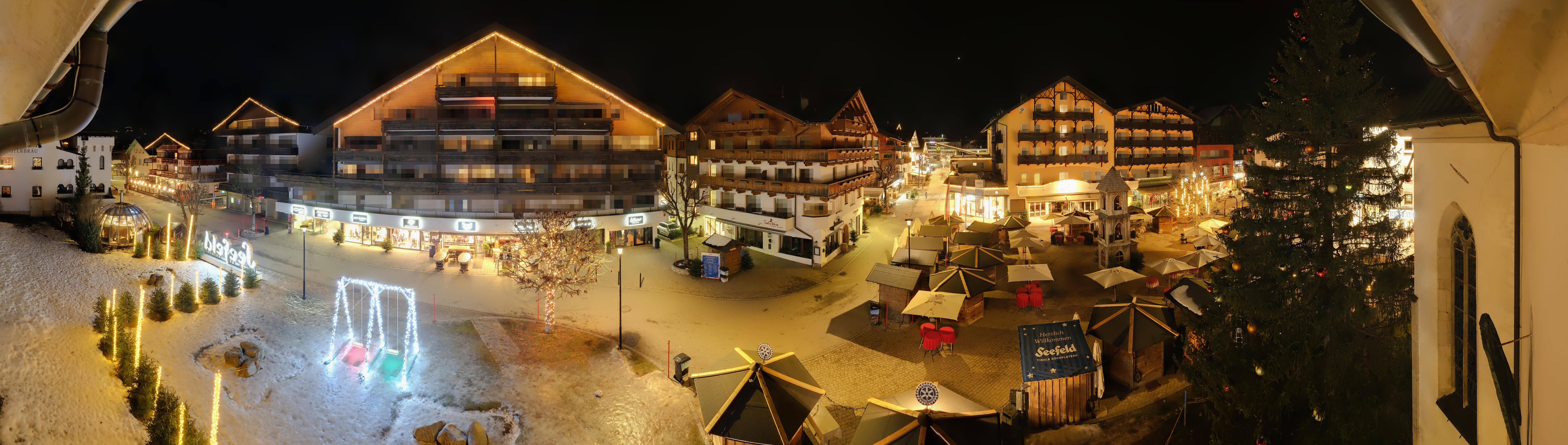 Archiv Foto Webcam Dorfplatz, Seefeld in Tirol