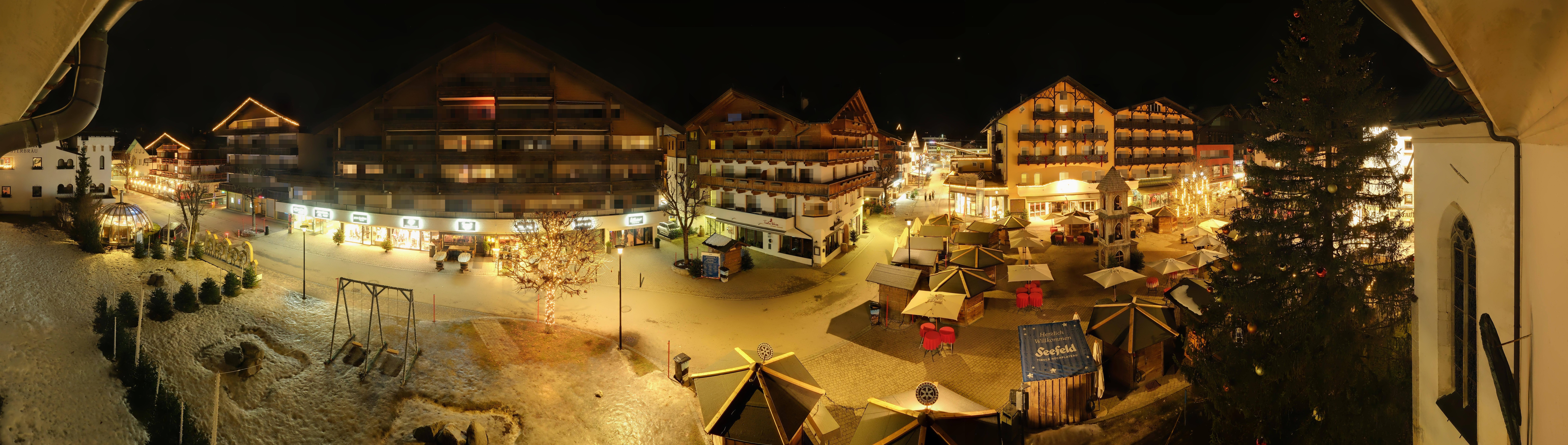 Archiv Foto Webcam Dorfplatz, Seefeld in Tirol